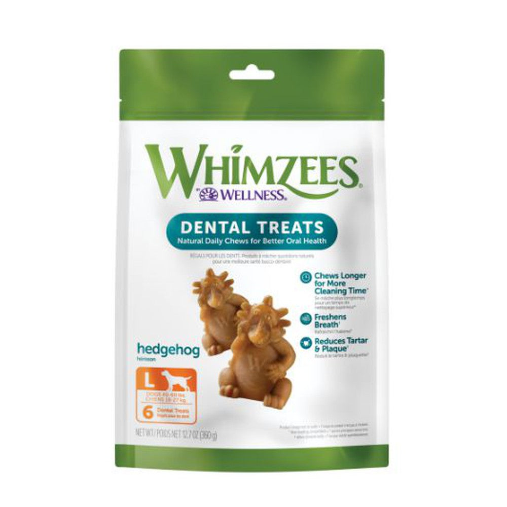 Whimzees Hedgehog Dental Chew Dog Treats
