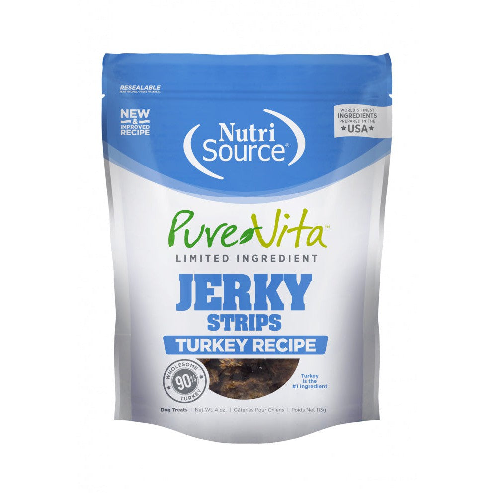 PureVita Limited Ingredient 96% Turkey Jerky Holistic Dog Treats