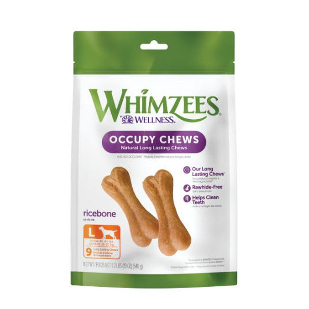 Whimzees Large Rice Bone Dental Chew Dog Treats