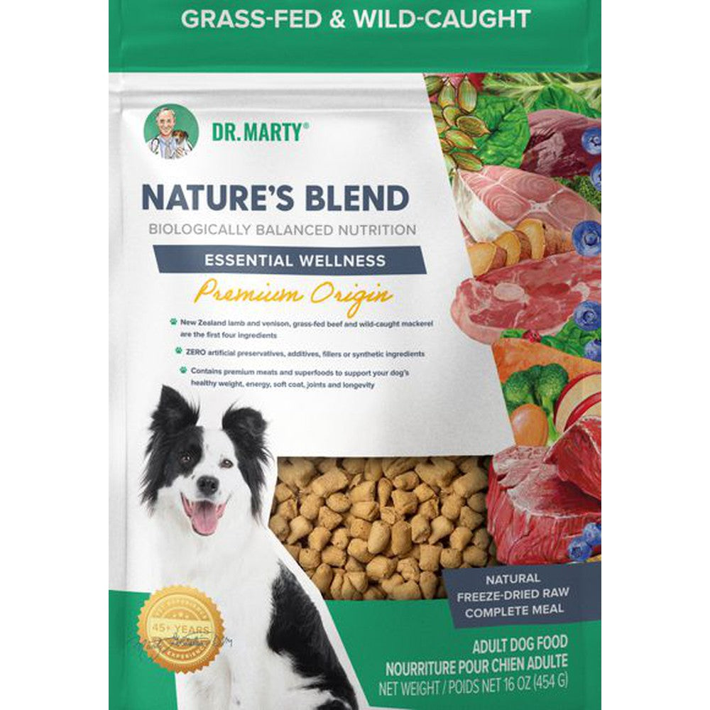 Dr Marty Natures Blend Essential Wellness Premium Origin Freeze Dried Raw Dog Food
