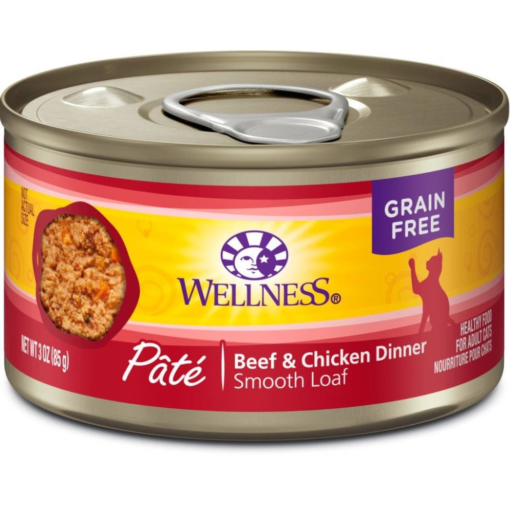 Wellness Complete Health Natural Grain Free Beef and Chicken Pate Wet Canned Cat Food