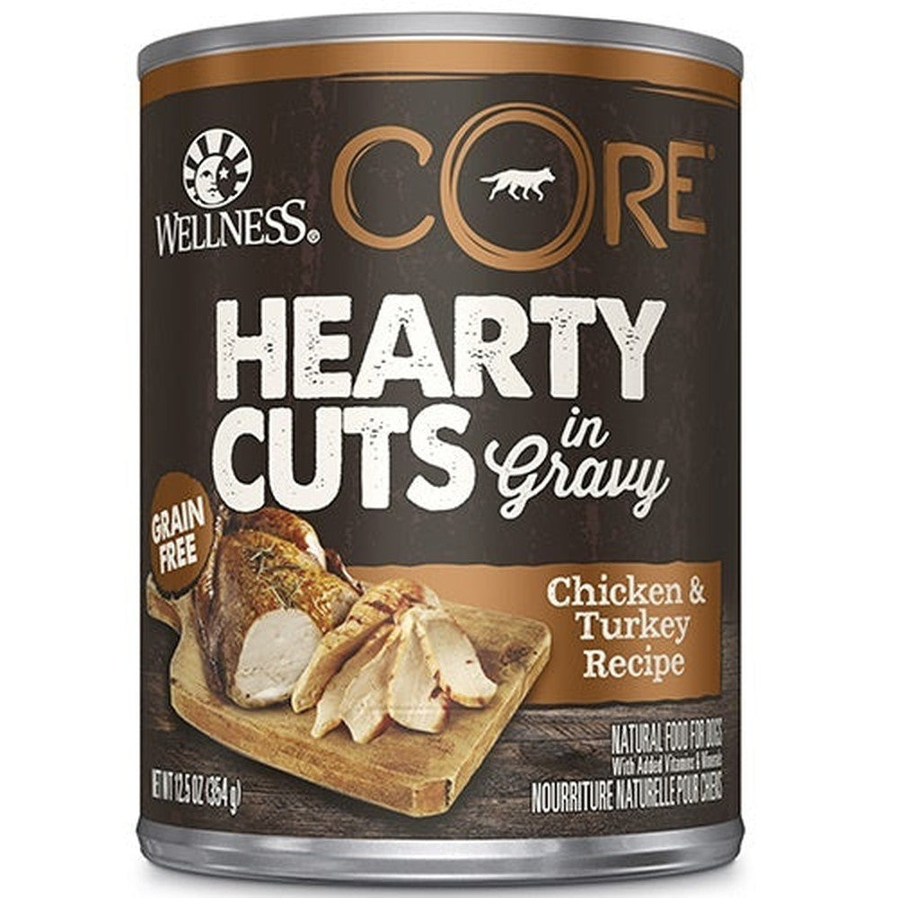 Wellness CORE Natural Grain Free Hearty Cuts Chicken and Turkey Canned Dog Food