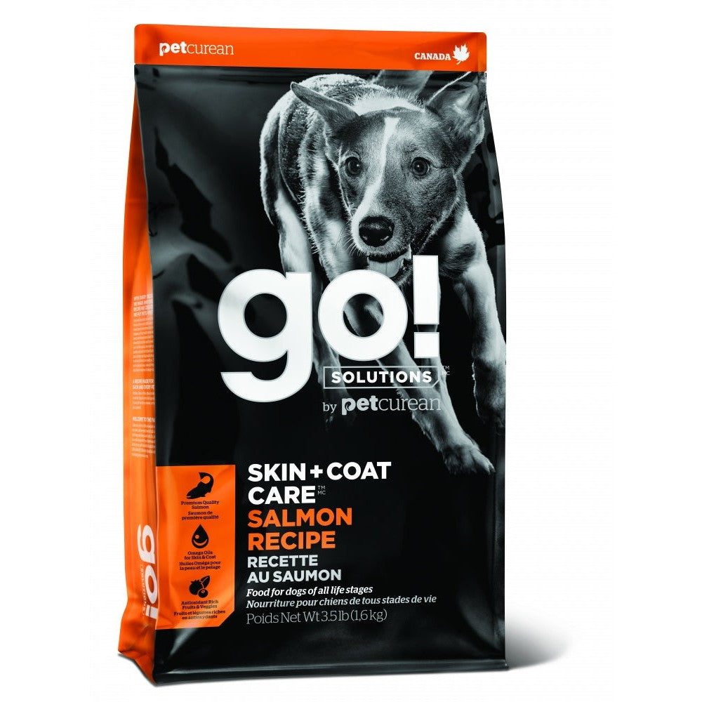 Petcurean Go! Solutions Skin + Coat Care Salmon Recipe Dry Dog Food