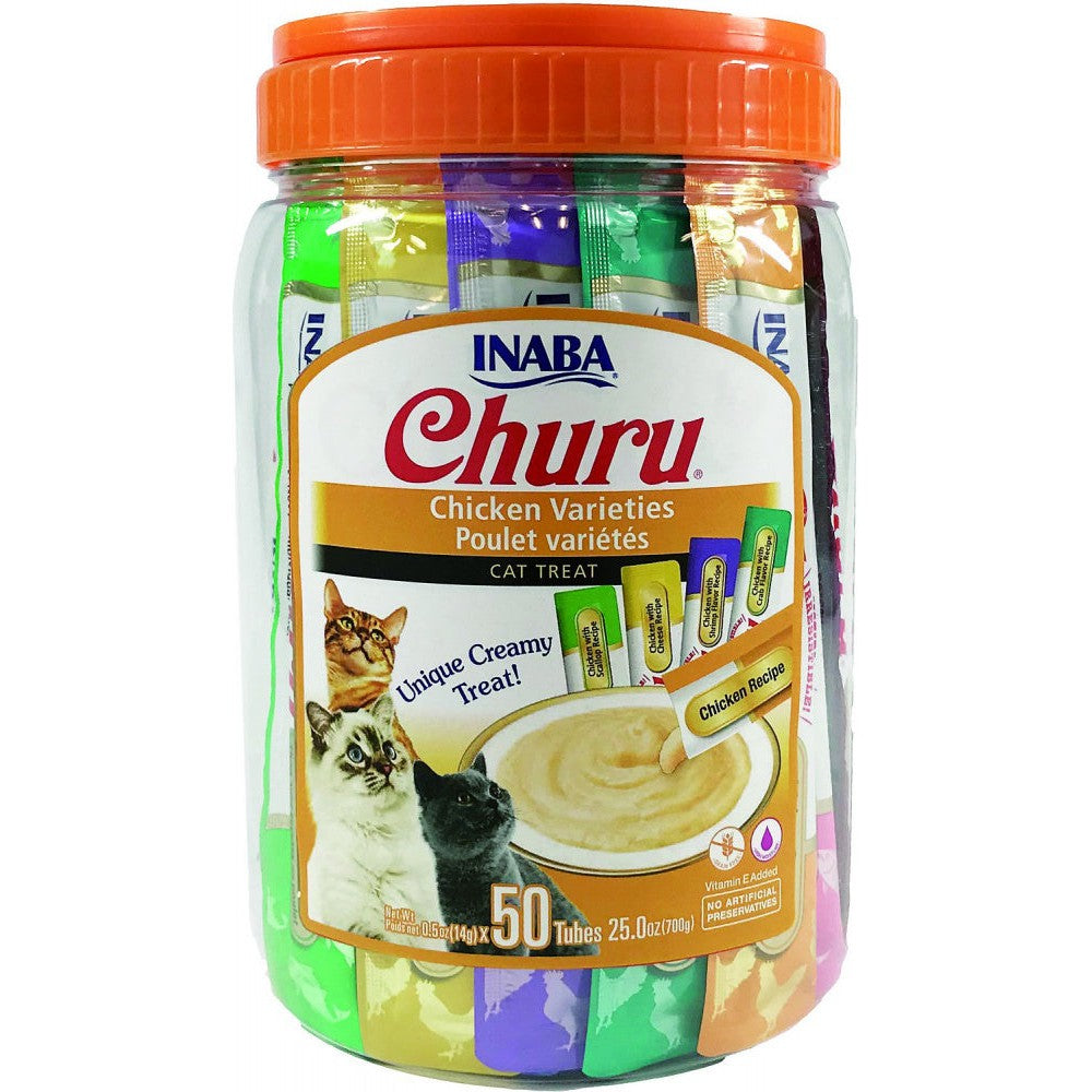 Inaba Churu Chicken Puree Cat Treat Variety Pack