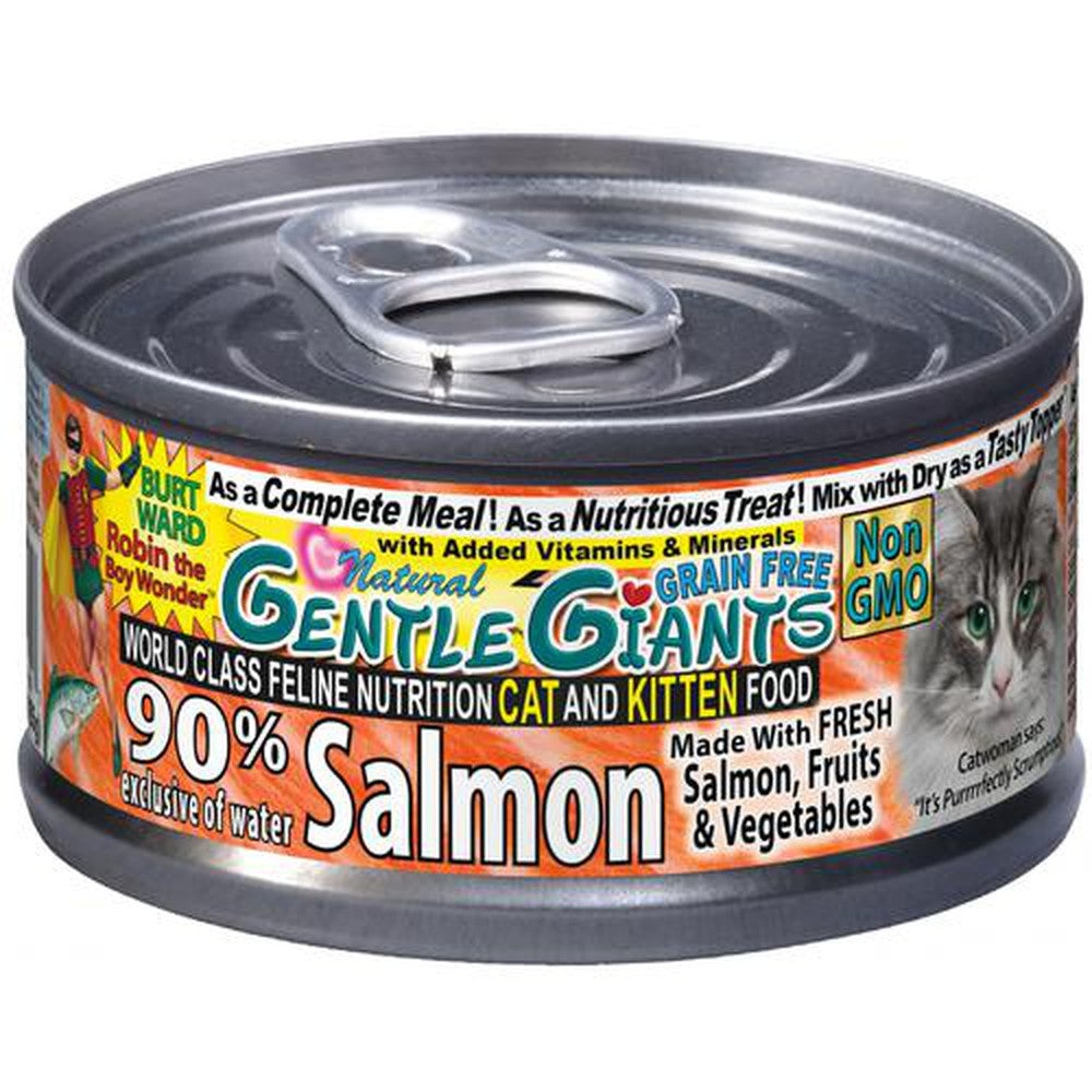 Gentle Giants Natural Non-GMO Salmon Cat & Kitten Can Food