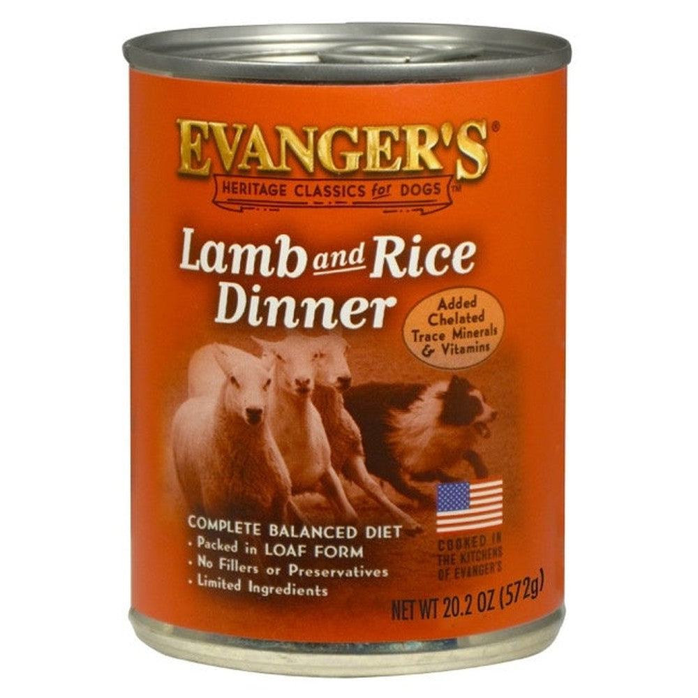 Evangers Classic Lamb and Rice Dinner Canned Dog Food