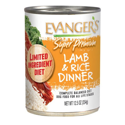 Evangers Super Premium Lamb and Rice Canned Dog Food