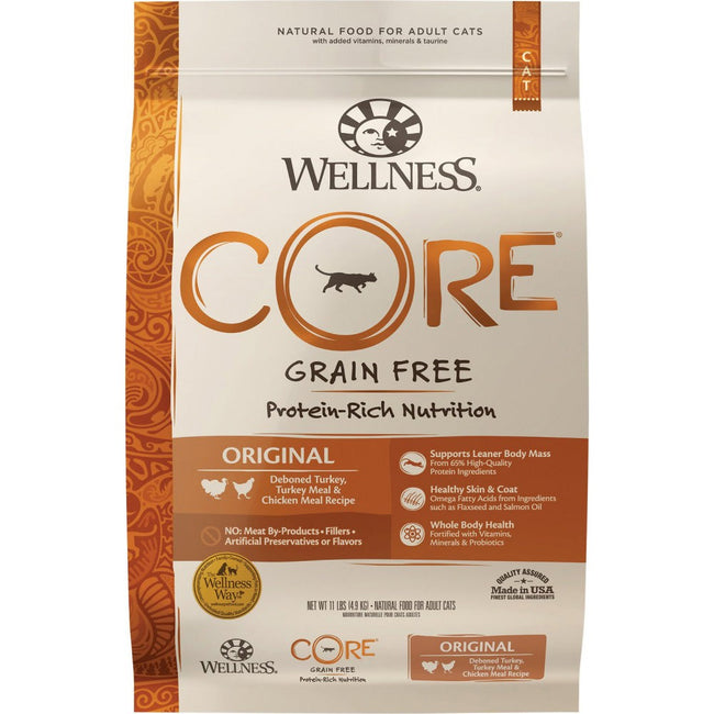 Wellness CORE Natural Grain Free Original Turkey, Chicken, Whitefish & Herring Recipe Dry Cat Food