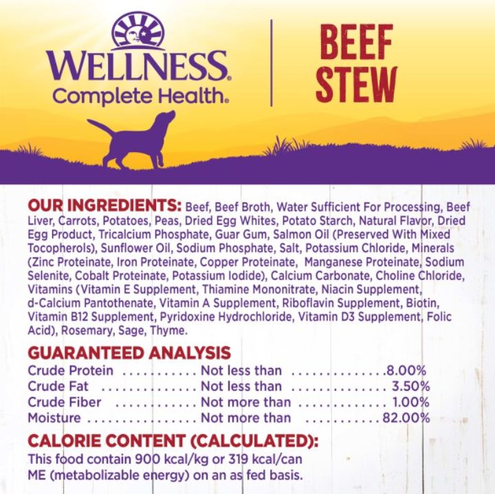 Wellness Grain Free Natural Beef Stew with Carrots & Potato Wet Canned Dog Food