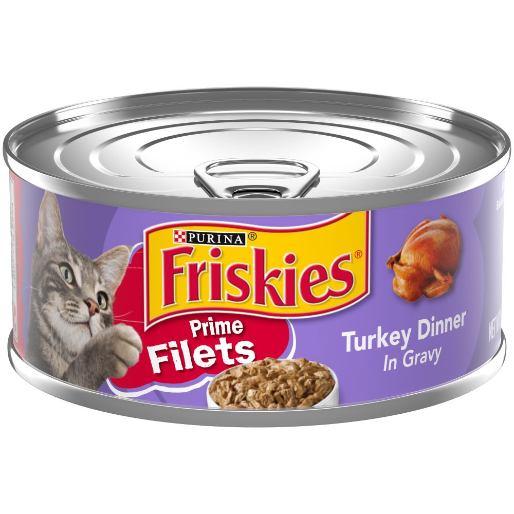 Friskies Prime Filets Turkey Dinner In Gravy Canned Cat Food
