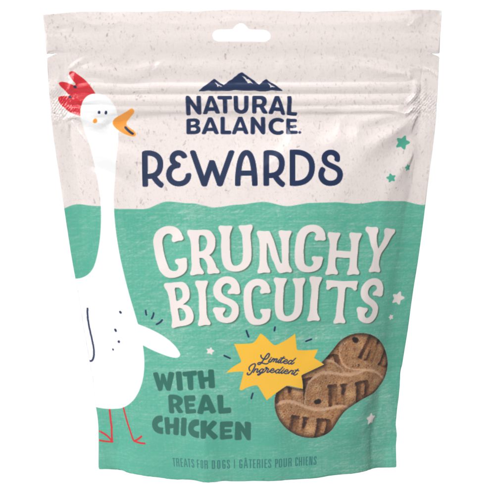 Natural Balance Rewards Crunchy Biscuits With Real Chicken Dog Treats