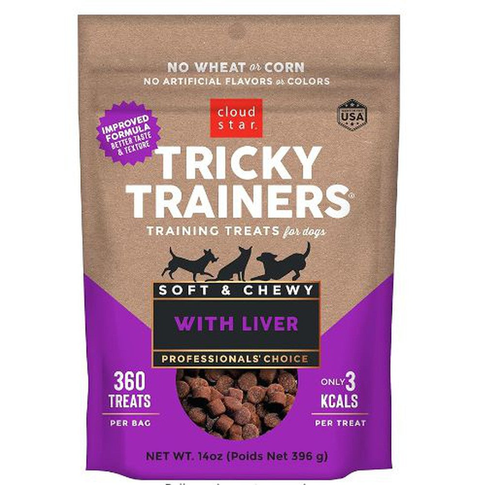 Cloud Star Tricky Trainers Soft & Chewy Liver Dog Treats