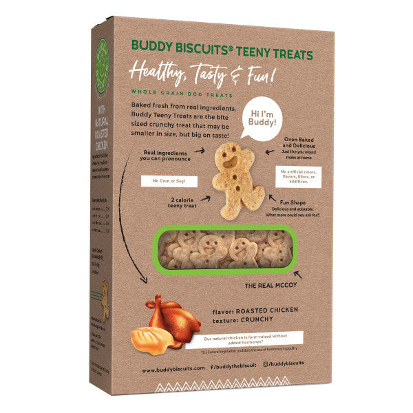 Buddy Biscuits Teeny Crunchy Roasted Chicken Dog Treats