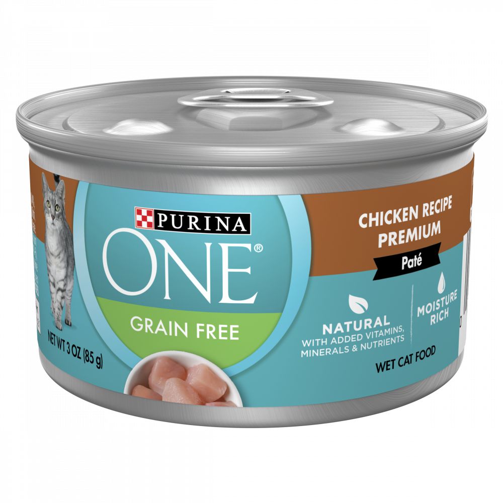 Purina ONE Grain Free Pate Chicken Canned Cat Food