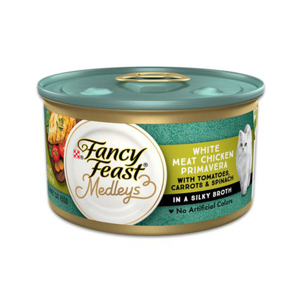 Fancy Feast Medleys White Meat Chicken Primavera Pate With Tomatoes, Carrots & Spinach Wet Cat Food