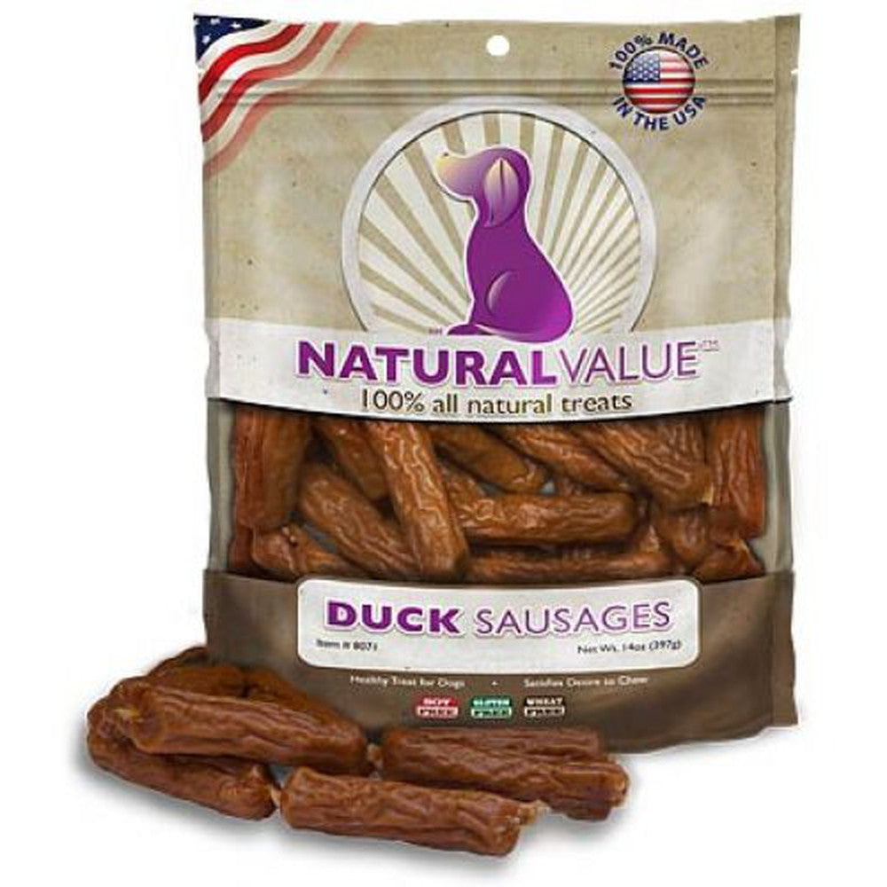 Loving Pets Natural Value Duck Sausages Dog Treats