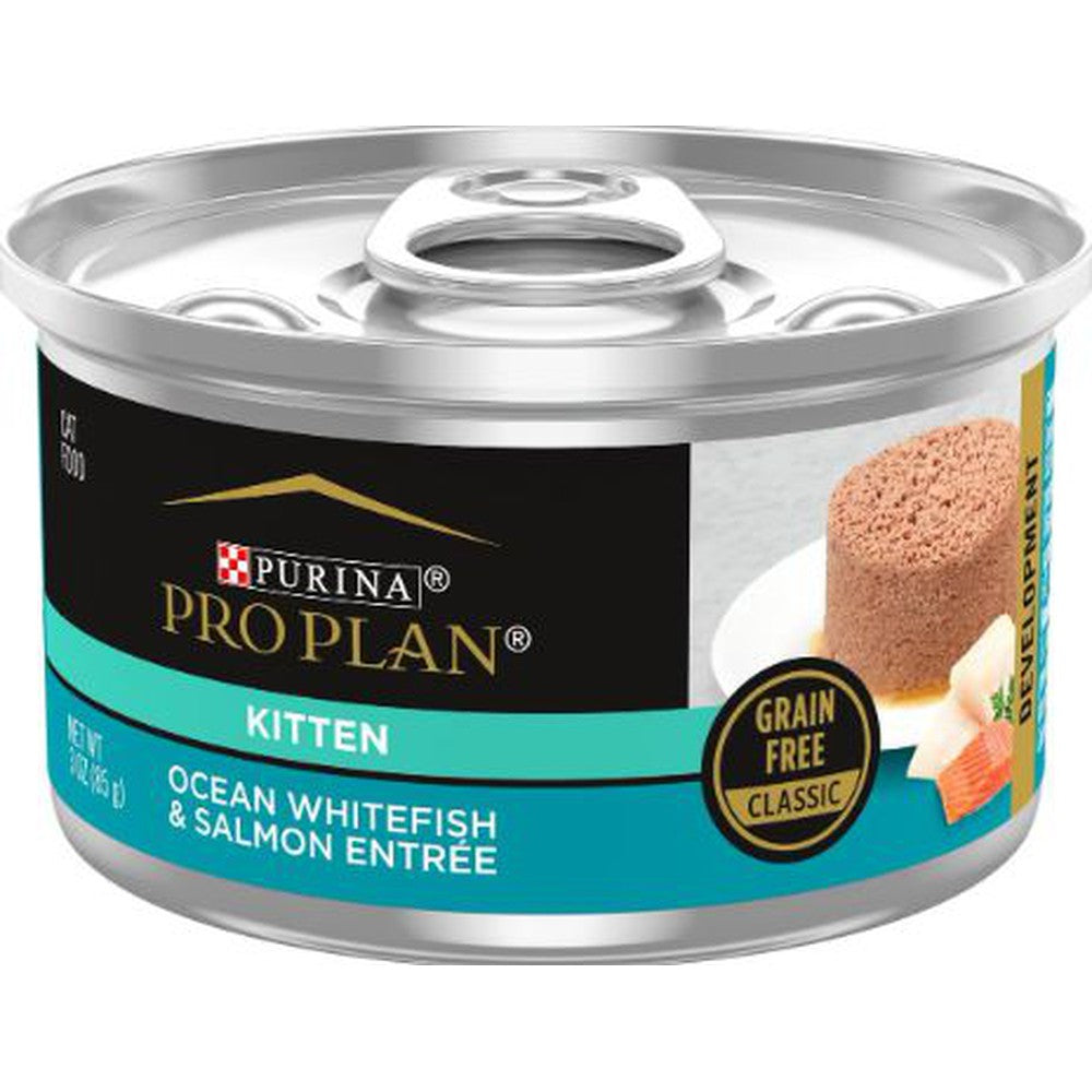 Purina Pro Plan Focus Kitten Ocean Whitefish and Tuna Entree Flaked Canned Cat Food