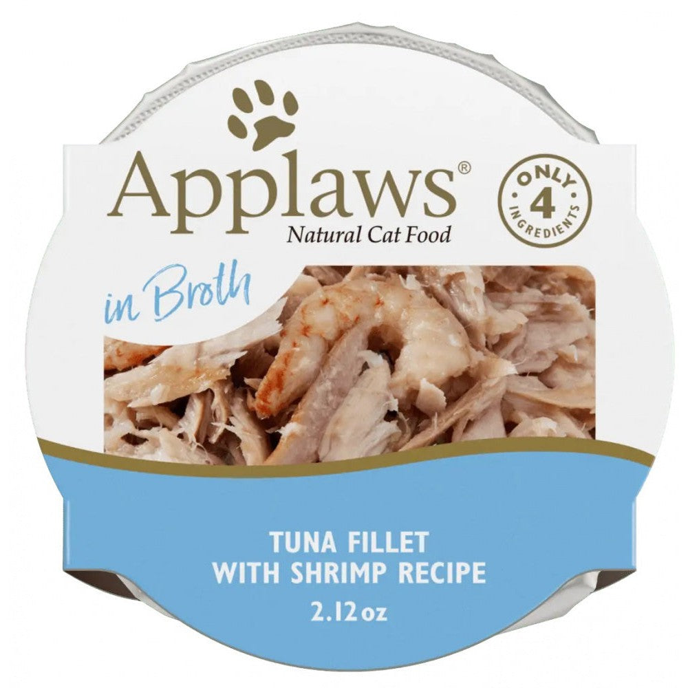 Applaws Natural Wet Cat Food Tuna Fillet with Shrimp in Broth