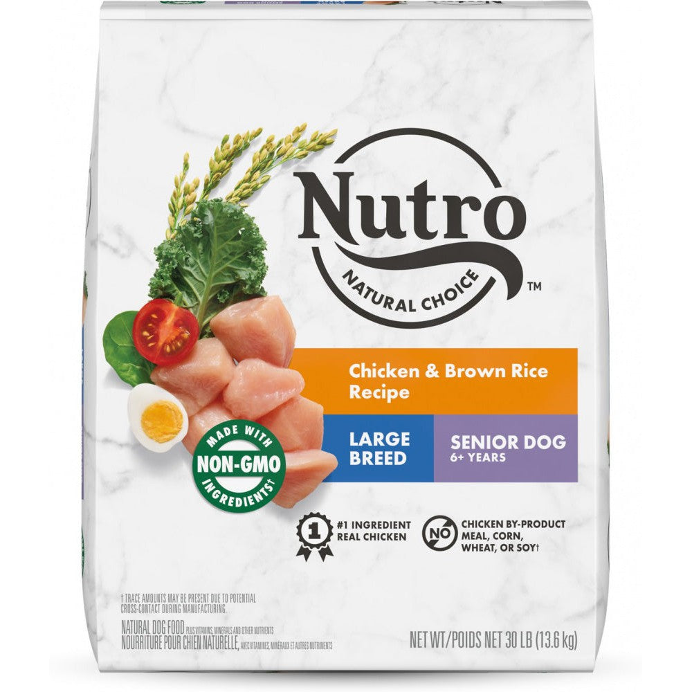 Nutro Wholesome Essentials Large Breed Senior Farm-Raised Chicken, Brown Rice & Sweet Potato Dry Dog Food