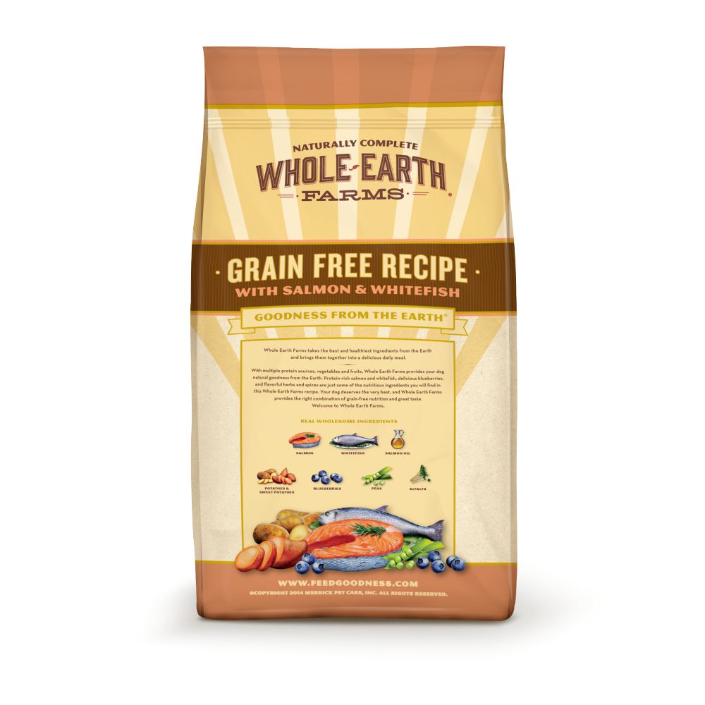 Whole Earth Farms Grain Free Recipe Salmon and Whitefish Dry Dog Food