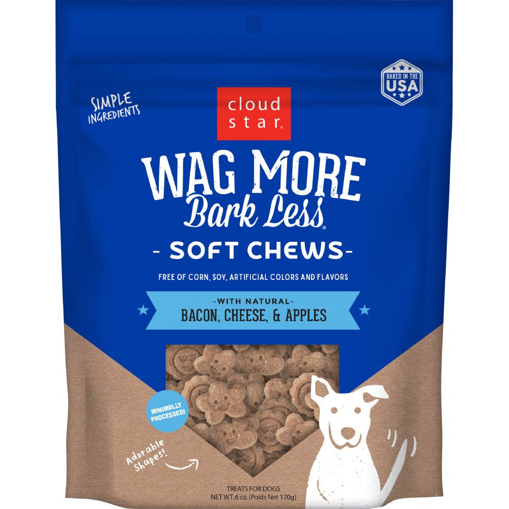 Cloud Star Wag More Bark Less Soft Chews Bacon Cheese & Apples Dog Treats