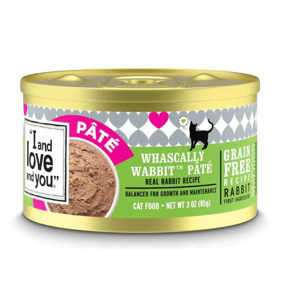 I and Love and You Grain Free Whascally Rabbit Pate Recipe Canned Cat Food