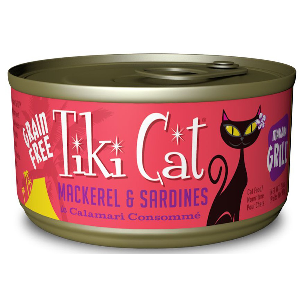 Tiki Cat Makaha Grill Grain Free Mackrel And Sardine In Calamari Consomme Canned Cat Food