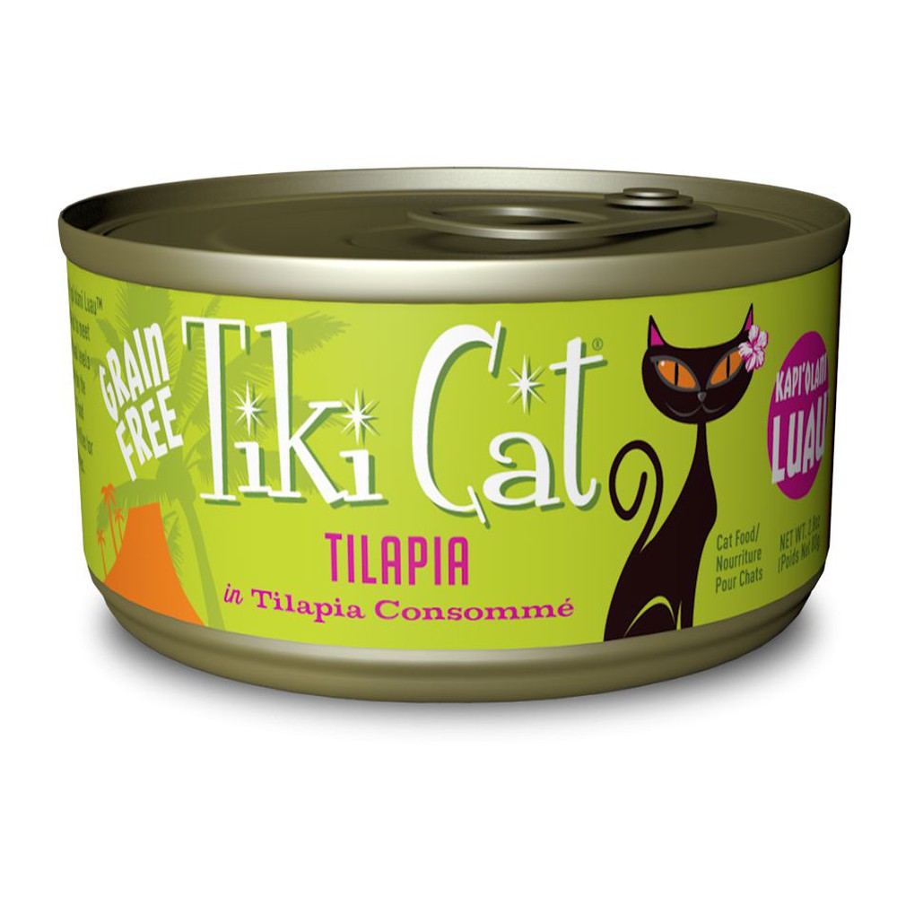 Tiki Cat Kapi'Olani Luau Grain Free Tilapia in Tilapia Consomme Canned Cat Food