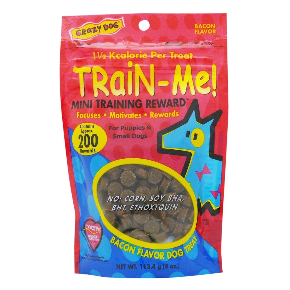 Crazy Dog Train-Me! Mini Soft & Chewy Bacon Dog Treats