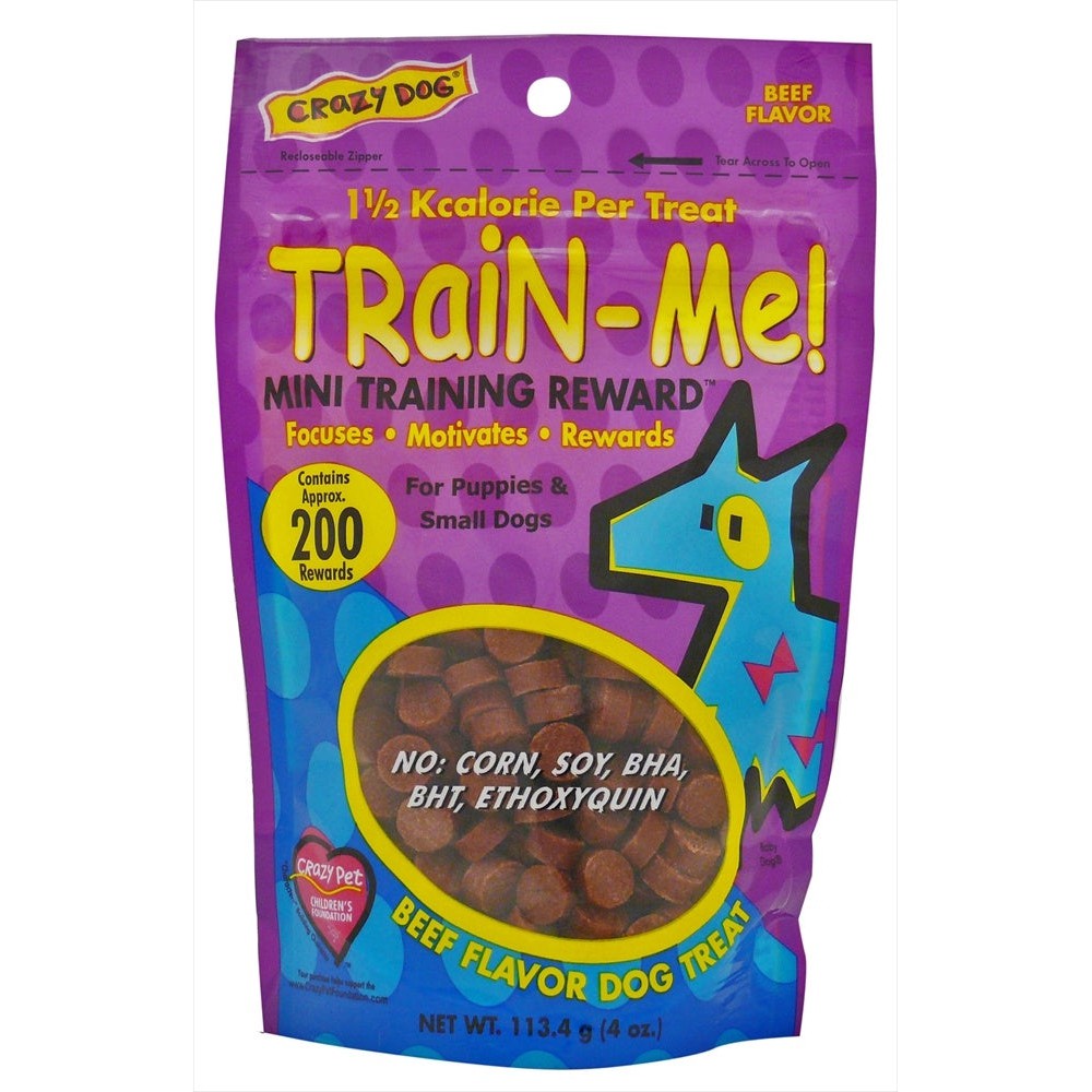 Crazy Dog Train-Me! Mini Soft & Chewy Beef Dog Treats