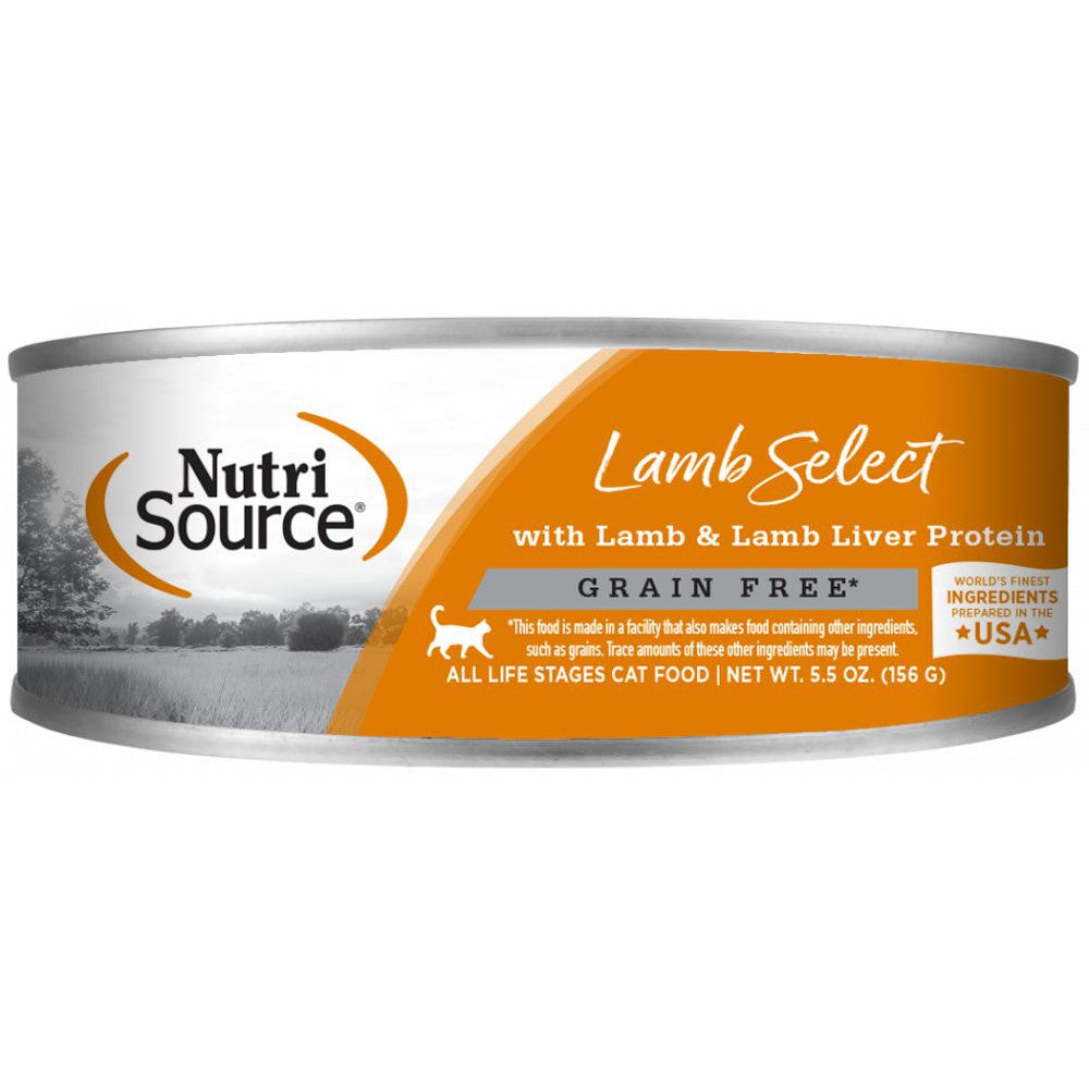 NutriSource Grain Free Lamb & Lamb Liver Select Canned Cat Food
