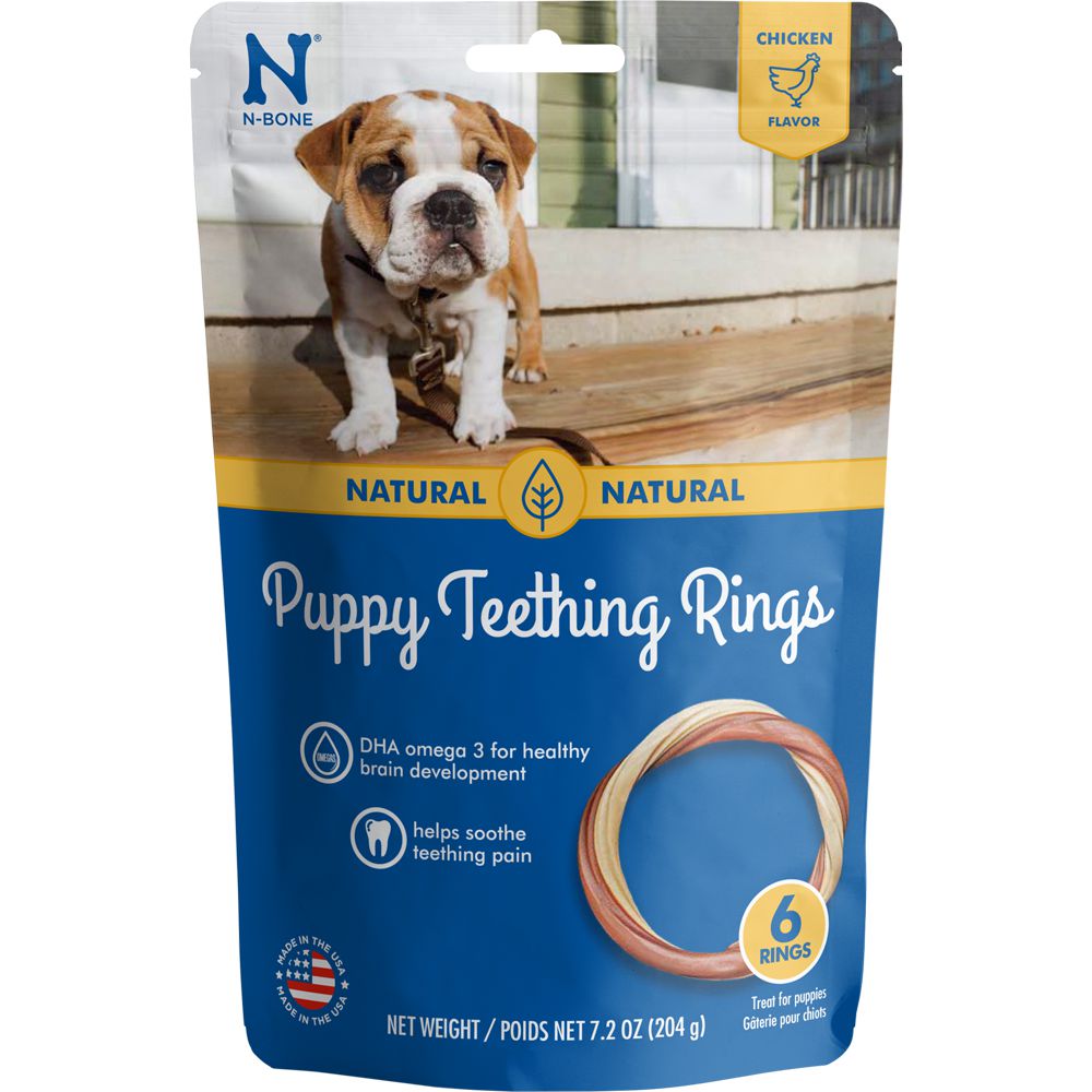 N-Bone Puppy Teething Rings Chicken Flavor Dog Treats