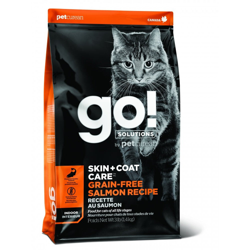 Petcurean GO! Grain Free Skin + Coat Care Salmon Recipe Dry Cat Food