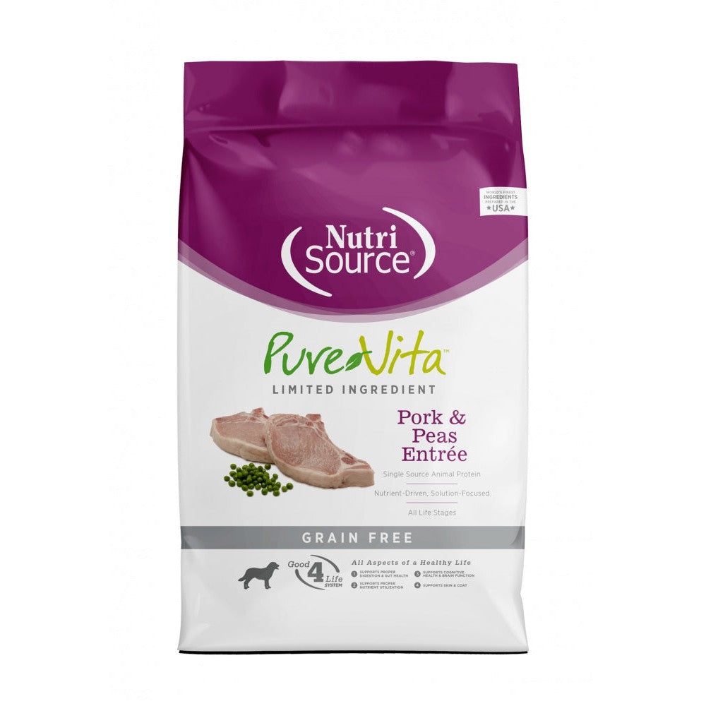 PureVita Grain Free Limited Ingredient Pork & Peas Recipe Dry Dog Food