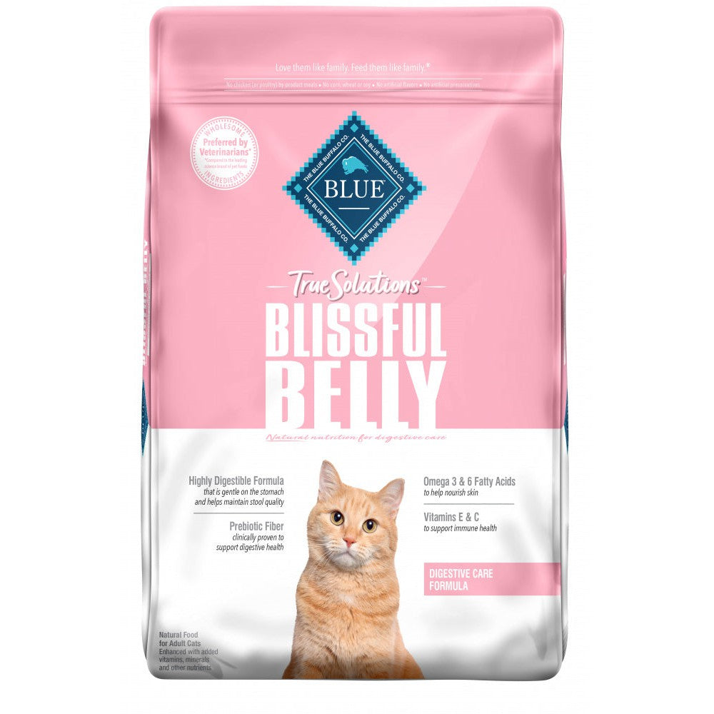 Blue Buffalo True Solutions Blissful Belly Digestive Care Formula Adult Dry Cat Food