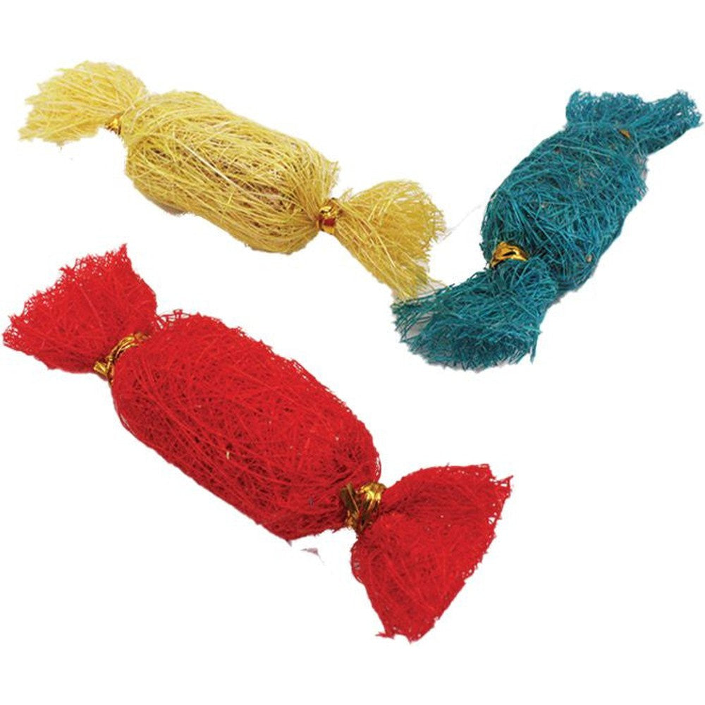 A & E Nibbles Loofah Candies Small Animal Toy