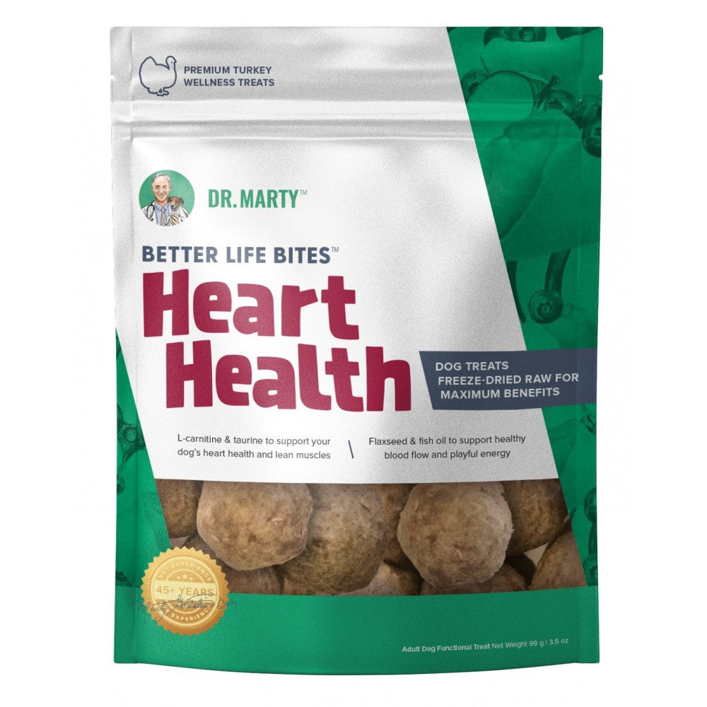 Dr. Marty Freeze Dried Raw Dog Treats Better Life Bites Heart Health