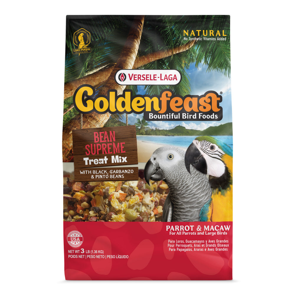 Higgins Versele-Laga Goldenfeast Bean Supreme Treat for Parrots & Macaws