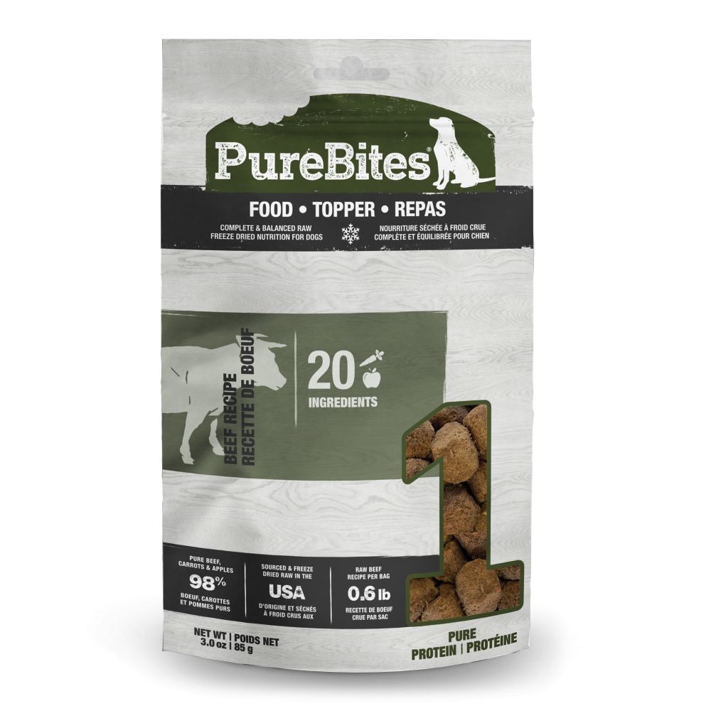 PureBites Dog Food Topper Beef Recipe