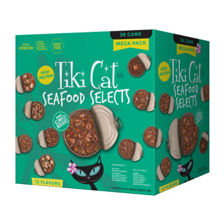 Tiki Cat Fish Favorites Variety Pack Canned Wet Cat Food