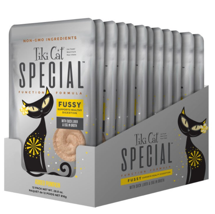 Tiki Cat Special Fussy Duck Liver & Egg Wet Cat Food Pouches