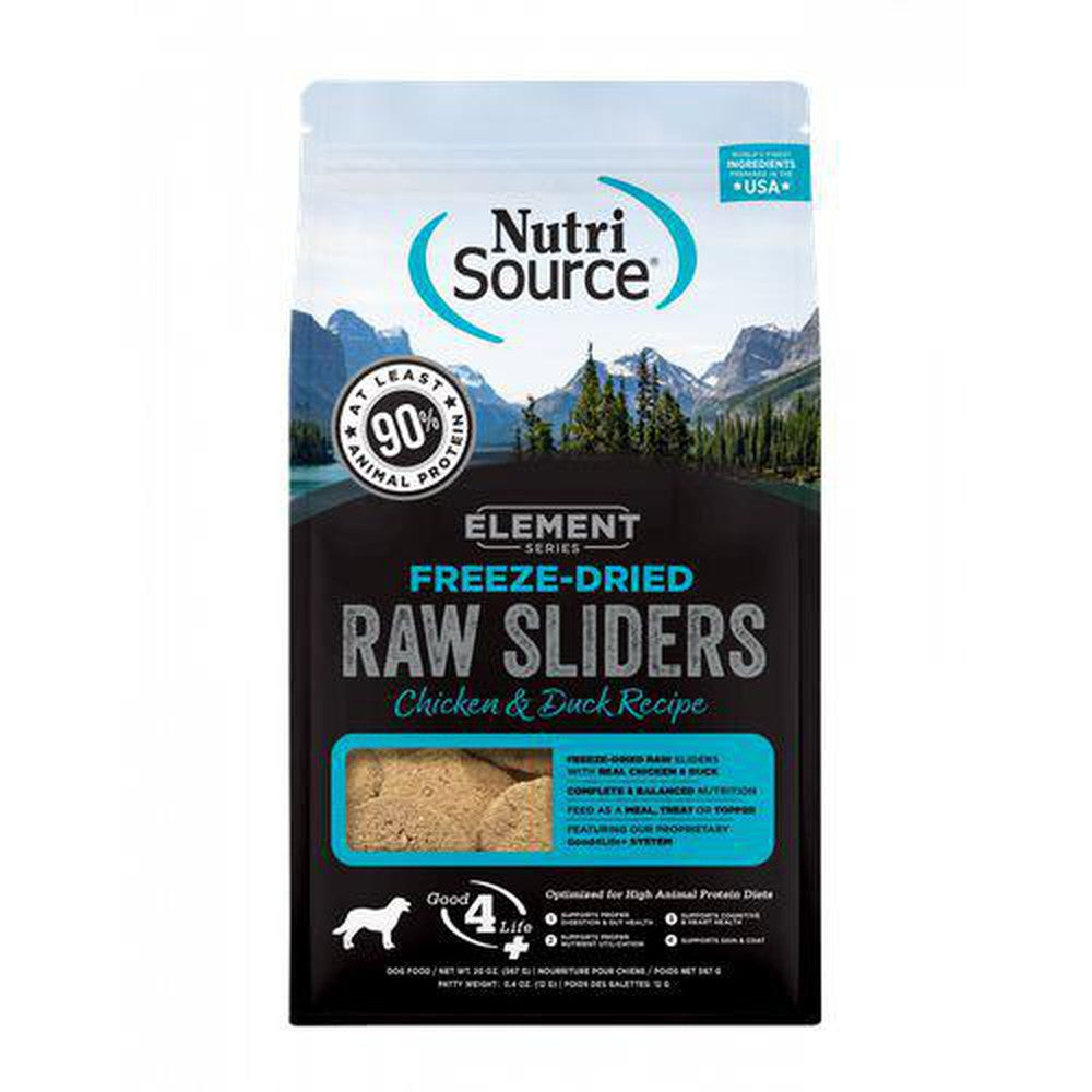NutriSource Element Series Freeze Dried Raw Slider Chicken and Duck Recipe