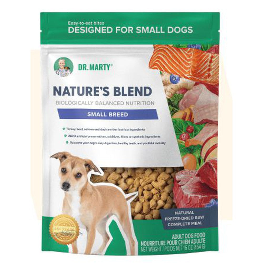 Dr Marty Natures Blend Small Breed Freeze Dried Raw Dog Food for Small Dogs