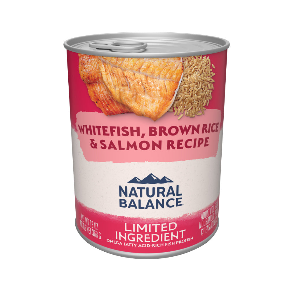 Natural Balance Limited Ingredient Whitefish & Brown Rice & Salmon Recipe Wet Dog Food