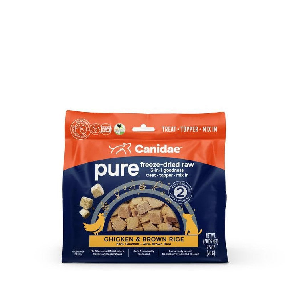Canidae Pure Freeze-Dried Raw Chicken & Brown Rice Dog