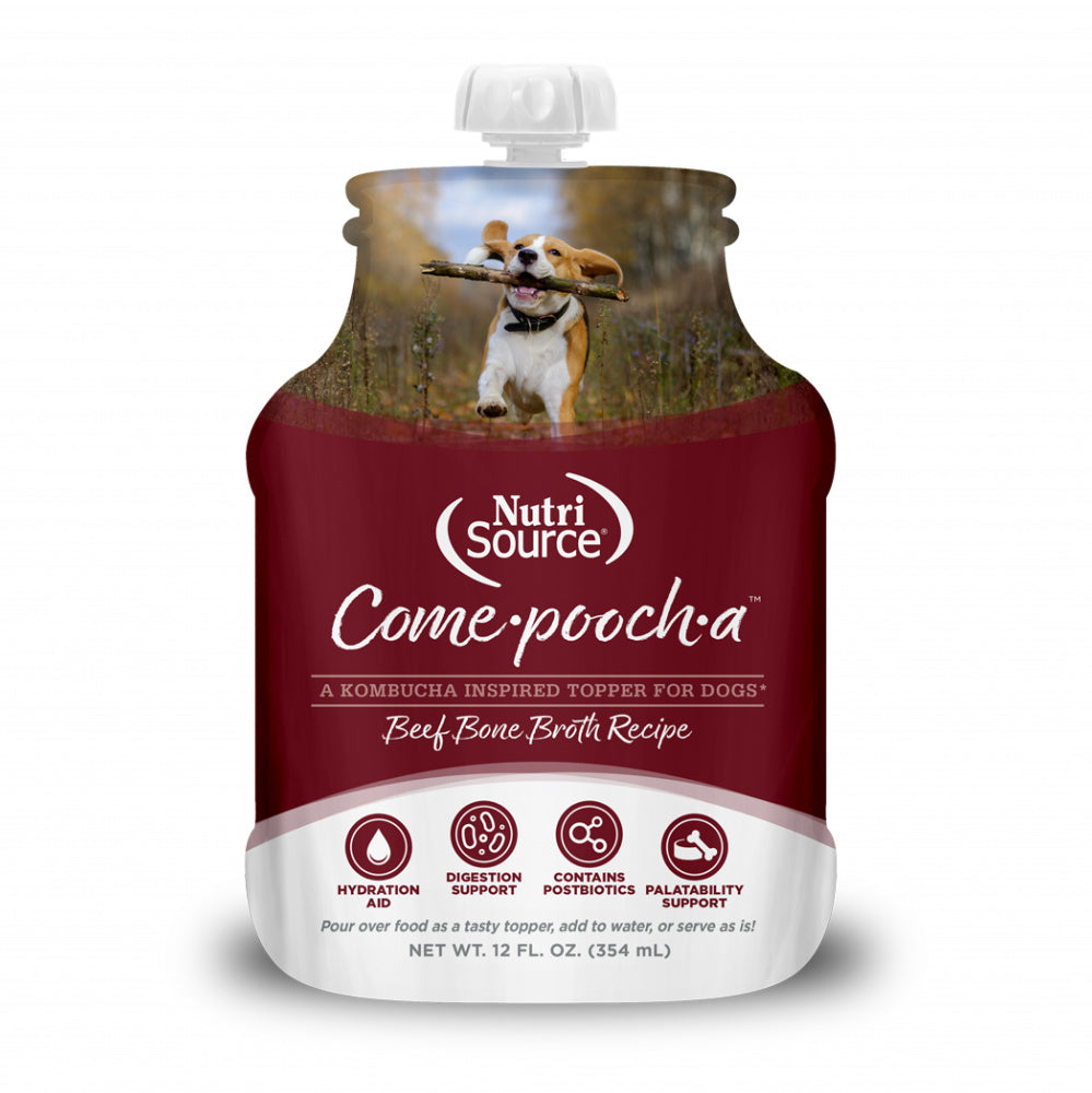 NutriSource Come-pooch-a Beef Broth Food Topper
