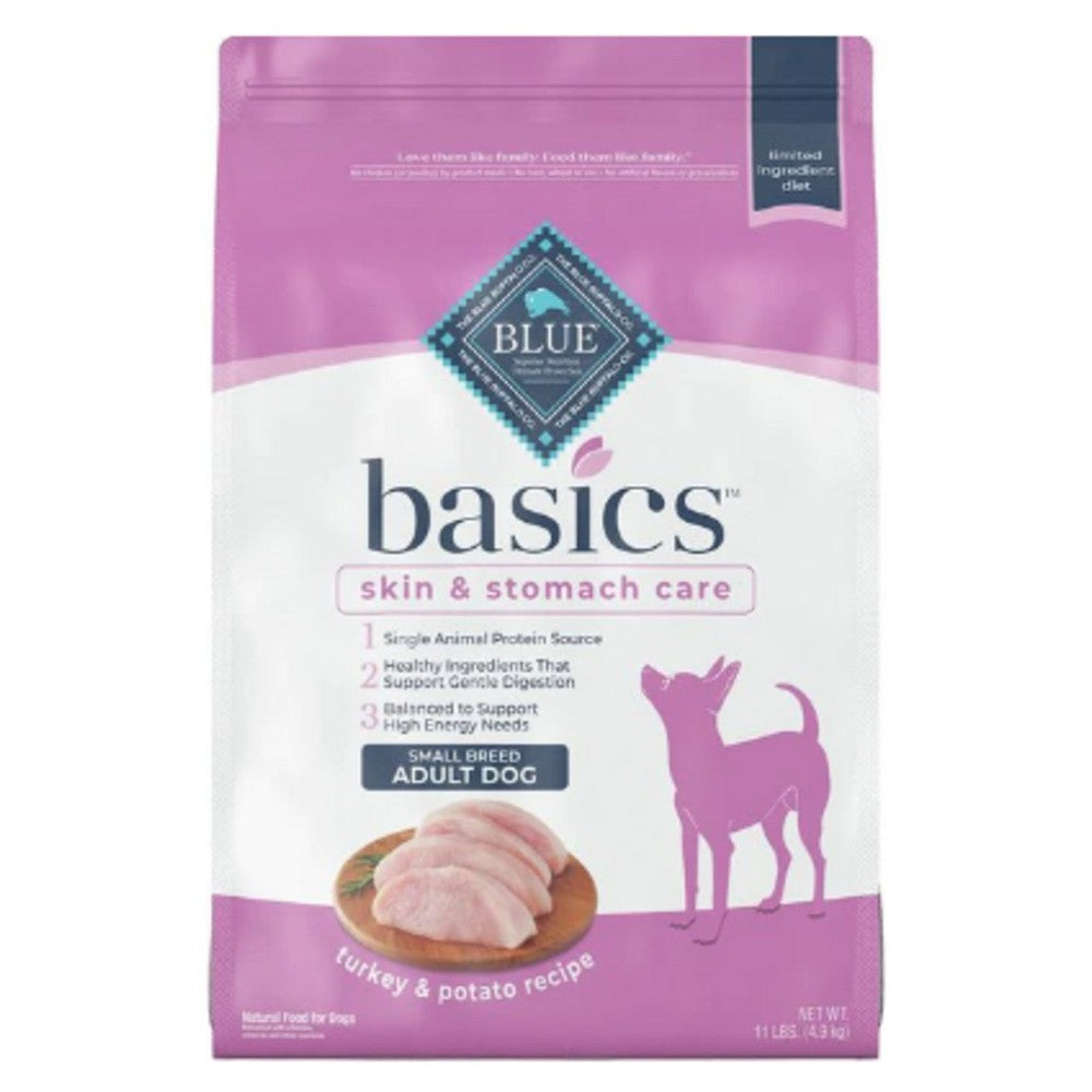 Blue Buffalo Basics Small Breed Adult Skin & Stomach Care Turkey & Potato Recipe Dry Dog Food