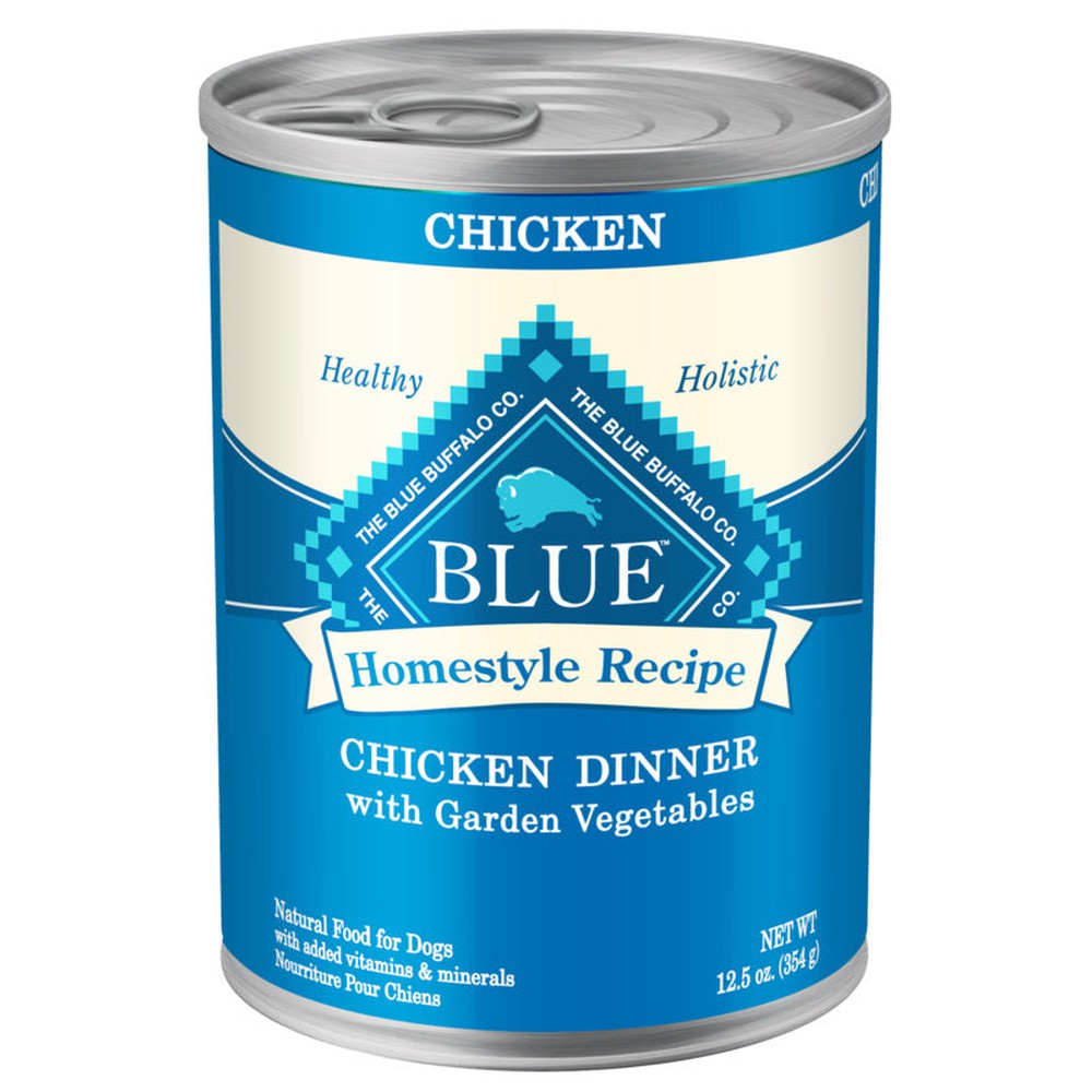 Blue Buffalo Homestyle Recipe Adult Chicken Dinner with Garden Vegetables Canned Dog Food