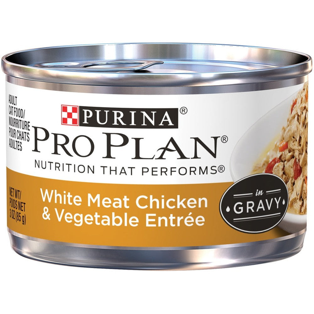 Purina Pro Plan Savor Adult White Chicken with Vegetables in Gravy Entree Canned Cat Food
