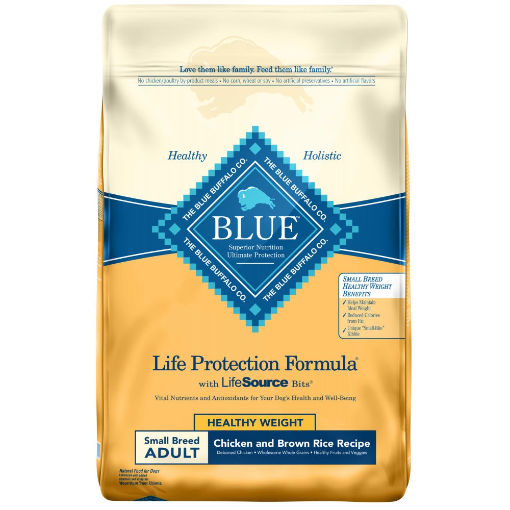 Blue Buffalo Life Protection Formula Healthy Weight Small Breed Adult Chicken & Brown Rice Recipe Dry Dog Food